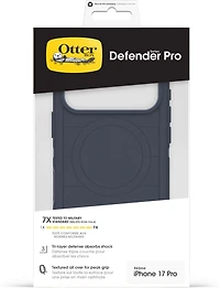 OtterBox Étui Defender Pro MagSafe avec Contrôle de la Caméra Riverside (Bleu) pour iPhone 17 Pro