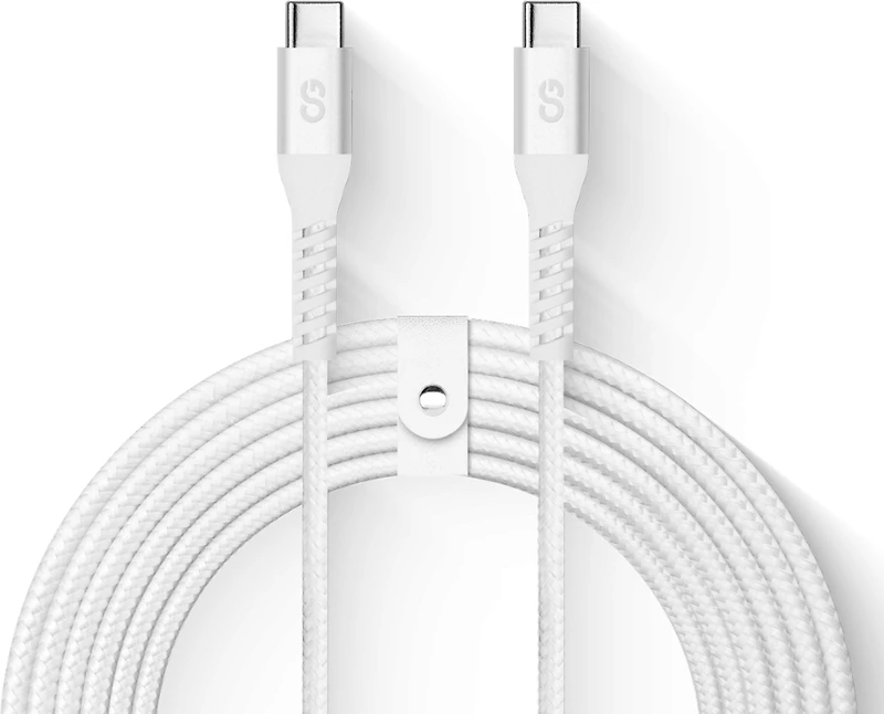 LOGiiX Vibrance Braid 100W XL 3M USB-C to USB-C - White