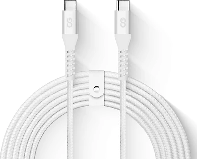 LOGiiX Vibrance Braid 100W XL 3M USB-C to USB-C - White