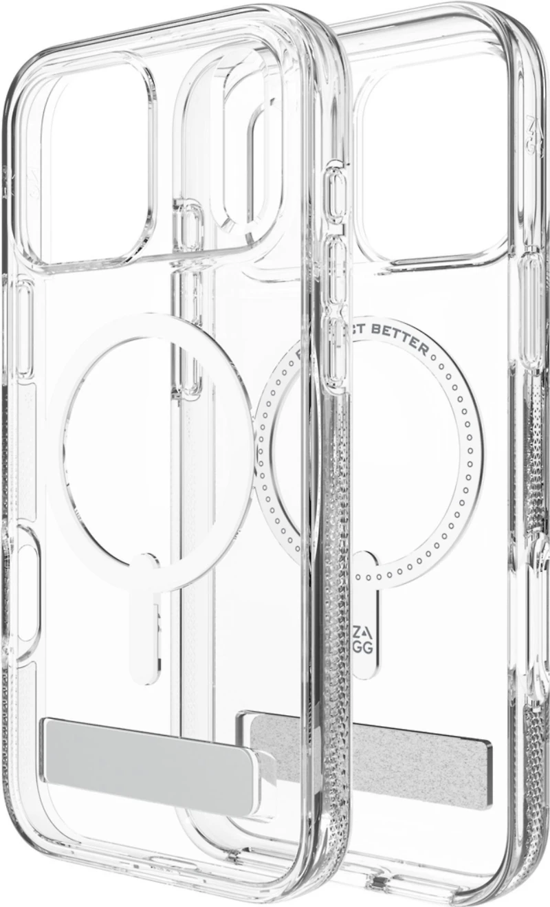 ZAGG - Crystal Palace Snap Case with Kickstand for Apple iPhone 17 Pro Max - Clear