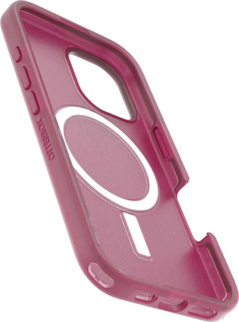 iPhone 16 Otterbox Symmetry Soft Touch w/ MagSafe Series Case - Pink - Glass Heart