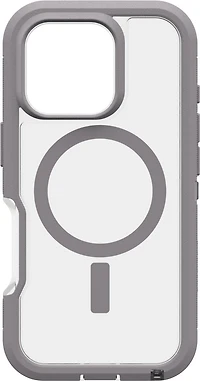 iPhone 16 Pro Otterbox Defender XT Clear Pro w/ MagSafe Series Case - Clear/Grey - Snow Capped