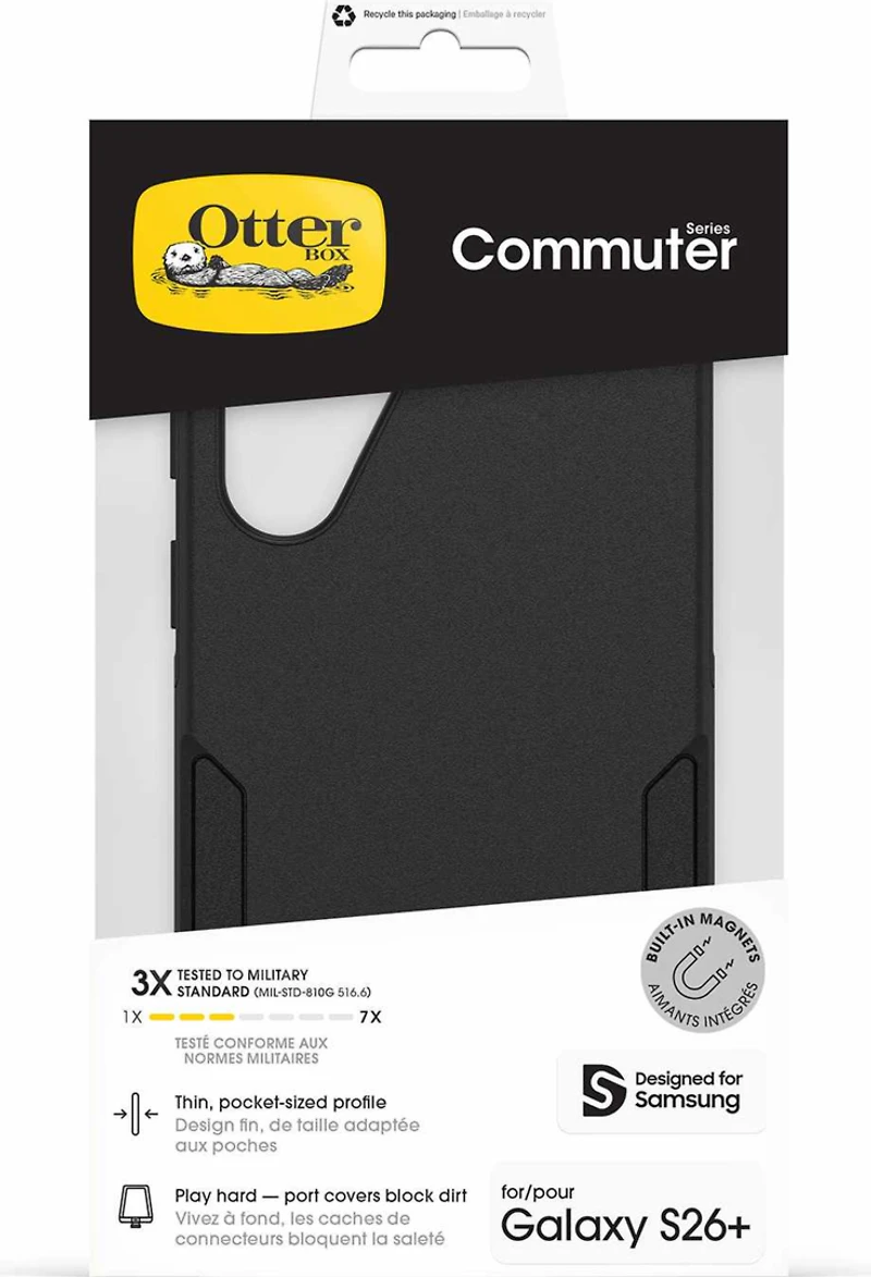 OtterBox 7799843 Étui Commuter avec Magnets Noir pour Samsung Galaxy S26+ en Emballage en Vrac
