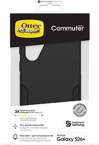 OtterBox 7799843 Étui Commuter avec Magnets Noir pour Samsung Galaxy S26+ en Emballage en Vrac
