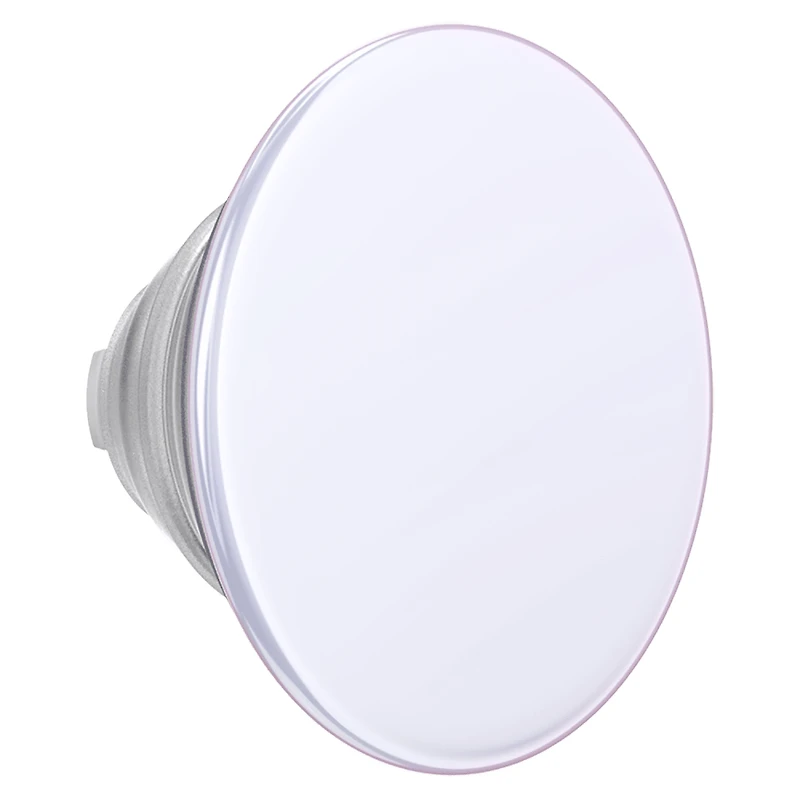 PopSockets 809055 PopGrip pour MagSafe Rond avec Anneau Adaptateur Blanc Irisé
