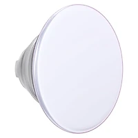 PopSockets 809055 PopGrip pour MagSafe Rond avec Anneau Adaptateur Blanc Irisé