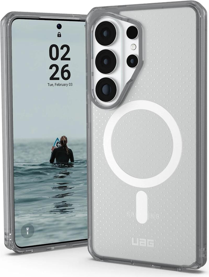 Étui Samsung Galaxy S26 Ultra UAG Dot avec aimant - True Clear Ice/Ash