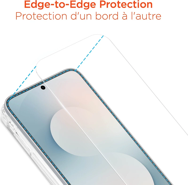 Samsung Galaxy S26 FE HyperGear Tempered Glass Screen Protector w/Dust-Free Install Tray clear