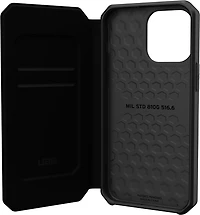 Étui portefeuille Metropolis UAG (kevlar) – iPhone 14 Plus, noir