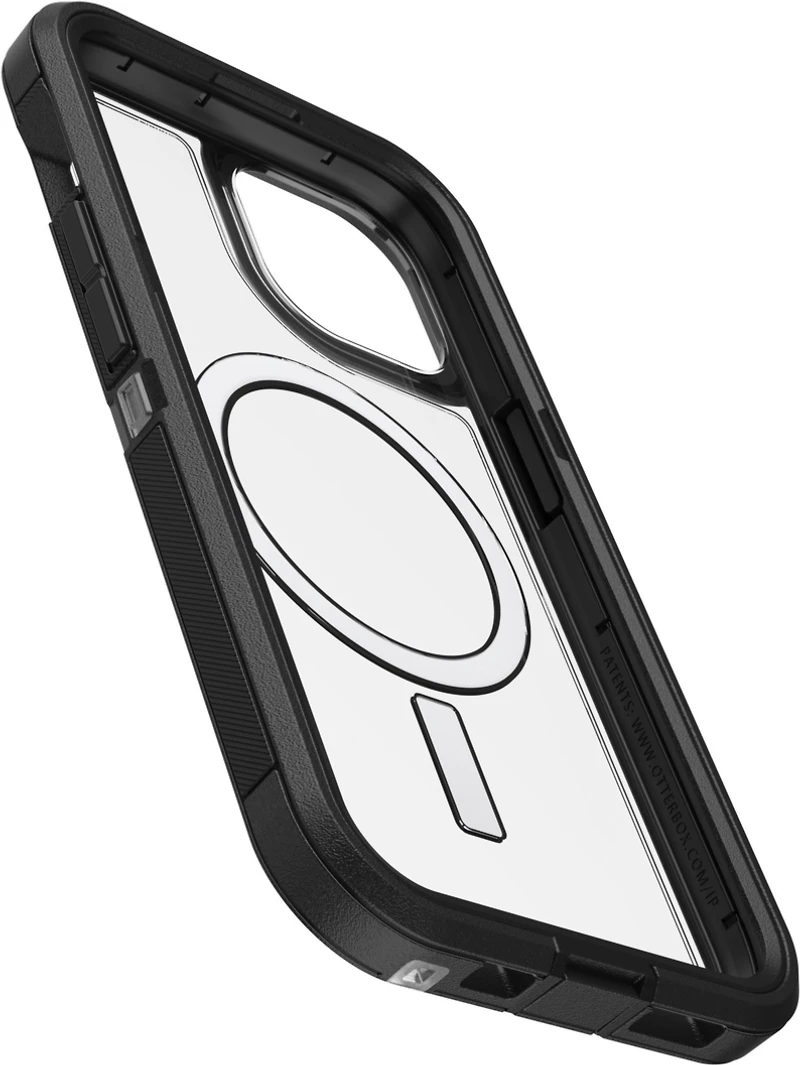 iPhone 15/14/13 Otterbox Defender XT w/ MagSafe Clear Series Case - Clear/Black (Dark Side)