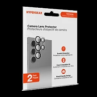 Protecteur d'objectif d'HyperGear pour Samsung Galaxy S25 Ultra, 2 paquets