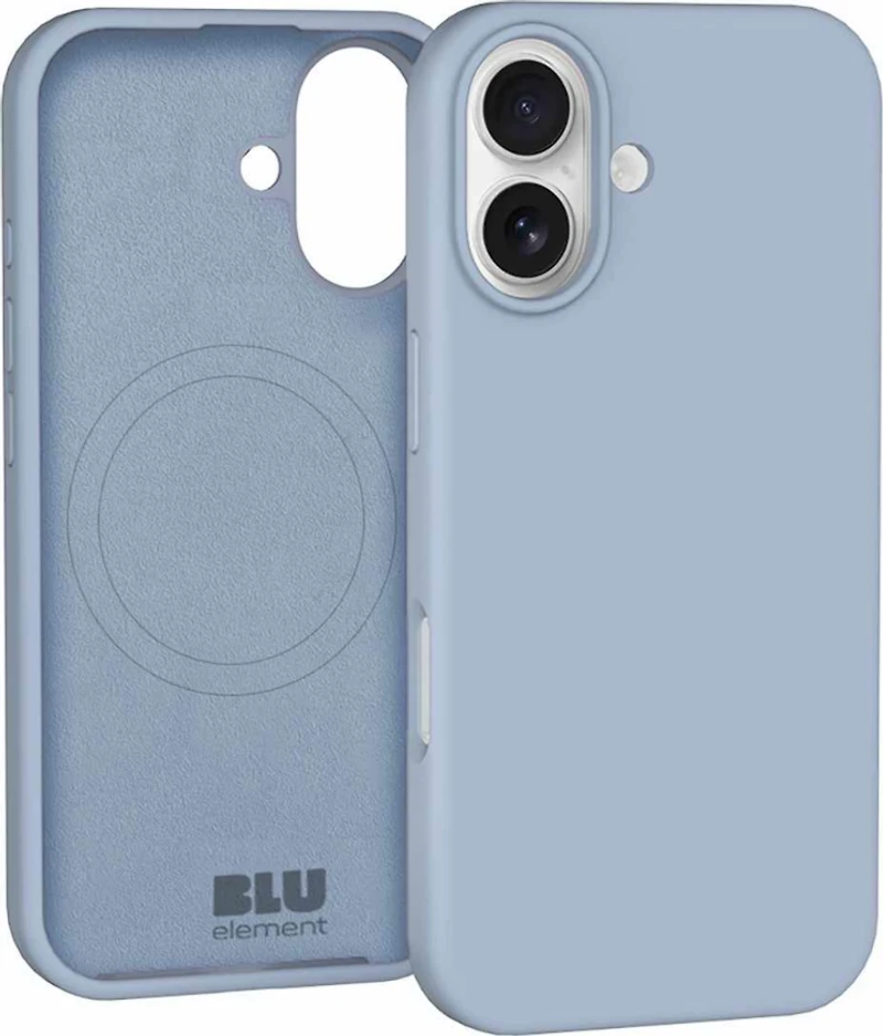 Blu Element BESMG174 Étui Silicone MagSafe Pastel Bleu pour iPhone 17