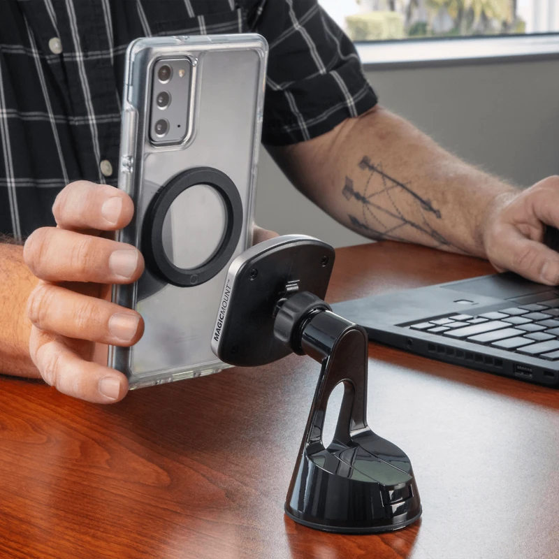 Scosche - MagicMount Pro 2 Window / Dash Mount - Black and Silver