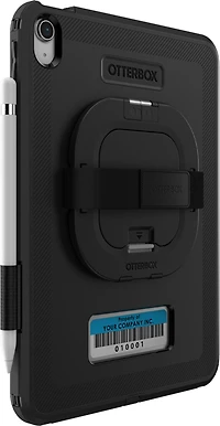 iPad 10.9 2022 Otterbox Defender Series Case with Kickstand/Handstrap - Black (Black Pro V2)