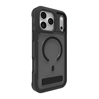 iPhone 17 Pro Max ZAGG Graphene Rainier Snap Kickstand Case - Smoke Black