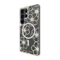Samsung Galaxy S25 Ultra Case-Mate Floral Gems Case w/Magnets - Gold