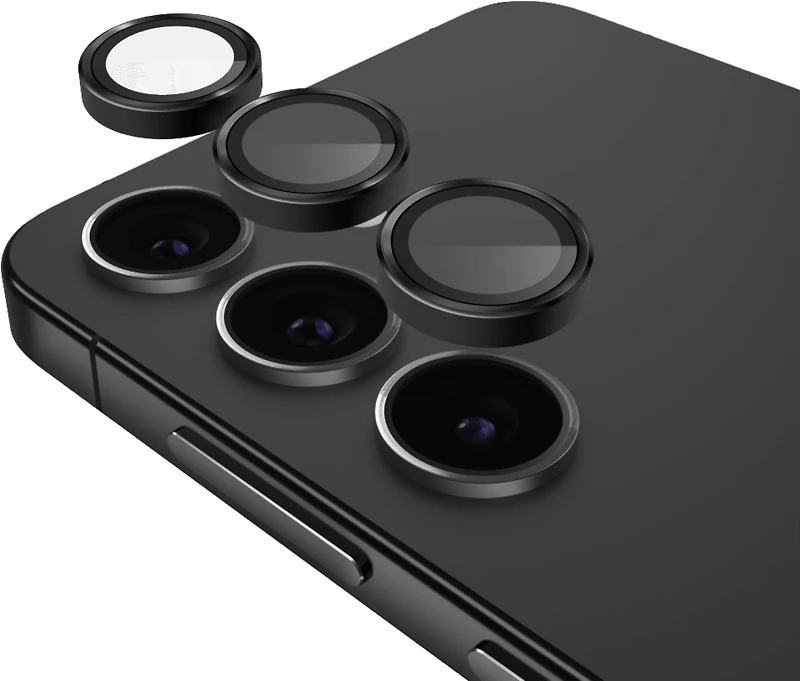 Samsung Galaxy S25+ Case-Mate Aluminum Ring Glass Lens Protector - Black