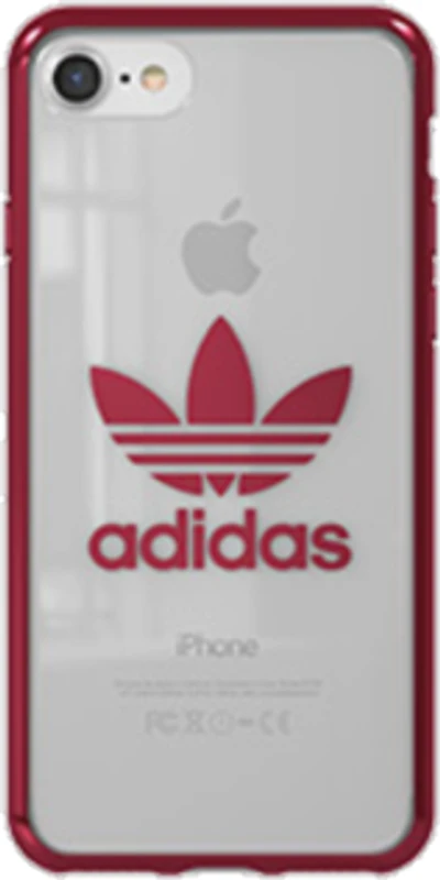 ADIDAS étui pour iPhone 8/7, transparent/rouge