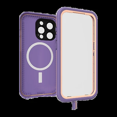 OtterBox 7793412 Étui Fre MagSafe Waterproof Rule of Plum pour iPhone 15 Pro