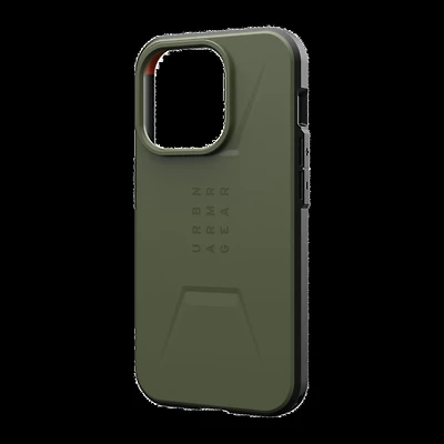 Étui Civilian compatible avec MagSafe de UAG  – iPhone 15 Pro, vert (Olive Drab)