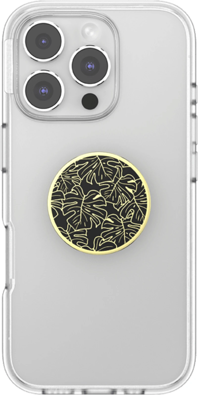 Popsockets - PopGrip - Enamel Monstera Black