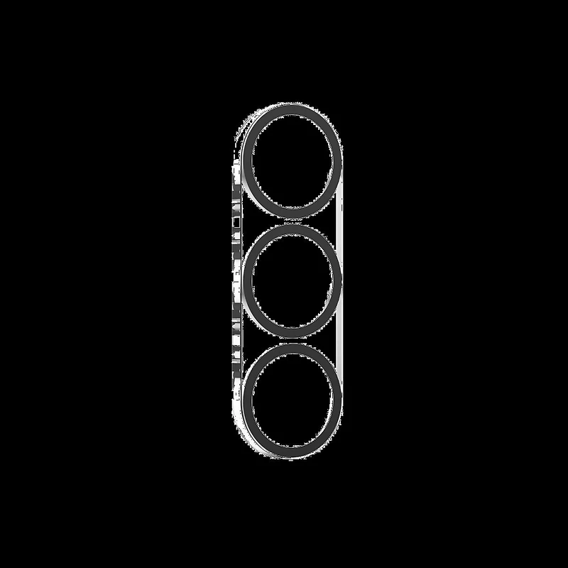 Samsung Galaxy S25 FE ZAGG InvisibleShield Glass Elite Camera Rings Lens Protector - Black