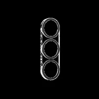 Samsung Galaxy S25 FE ZAGG InvisibleShield Glass Elite Camera Rings Lens Protector - Black