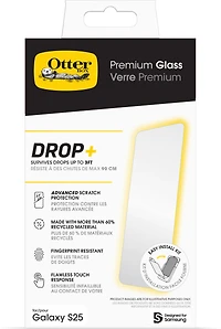 OtterBox - Premium Glass Screen Protector for Samsung Galaxy S25 - Clear