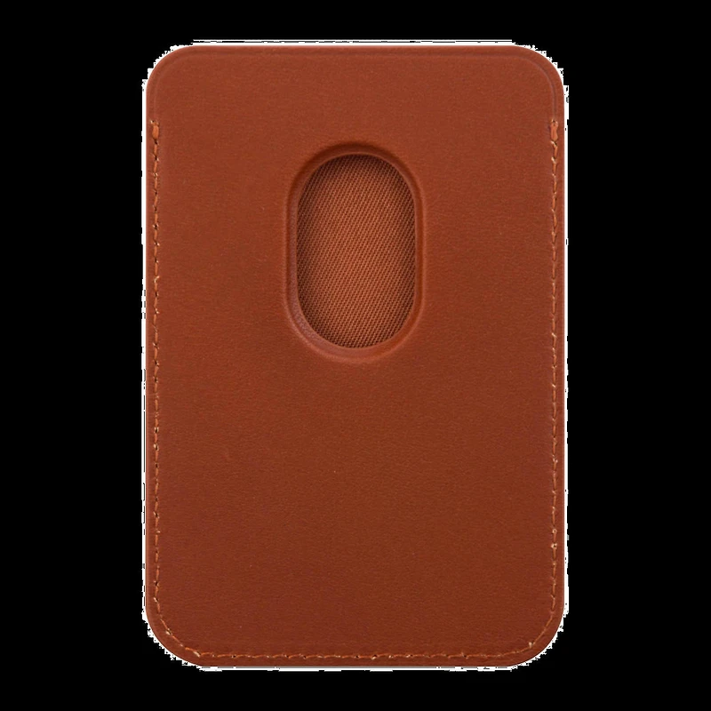 DBRAMANTE1928 LEATHER MAGSAFE WALLET- TAN