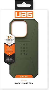 iPhone 16 Pro UAG Civilian MagSafe Case - Olive Drab