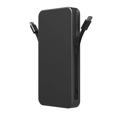 Mophie 10,000 mAh Powerstation Plus Ultra w/2 x USB-C Cables - Black