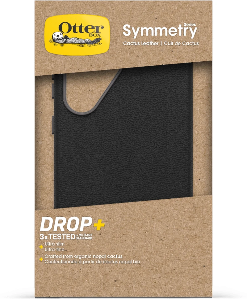 OtterBox 7797506 Étui Symmetry Cactus Leather Noir Ash pour Samsung Galaxy S25 Ultra