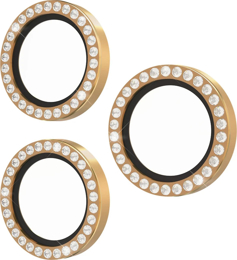 Kate Spade - Aluminum Ring Camera Lens Glass Protector for Apple iPhone 17 Pro Max  /  iPhone 17 Pro - Set in Stone Gold
