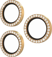 Kate Spade - Aluminum Ring Camera Lens Glass Protector for Apple iPhone 17 Pro Max  /  iPhone 17 Pro - Set in Stone Gold