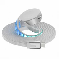 Statik - MagStack Duo Apple Watch Charger and Charge/Sync Cable USB-C 5 ft White