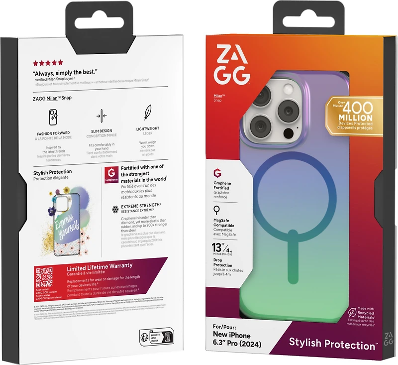 iPhone 16 Pro ZAGG Graphene Milan Snap Case
