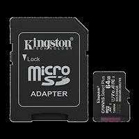 Kingston 64GB microSDXC Canvas Select Plus Gen3 100MB/s A1 Card + Adapter  Transparent