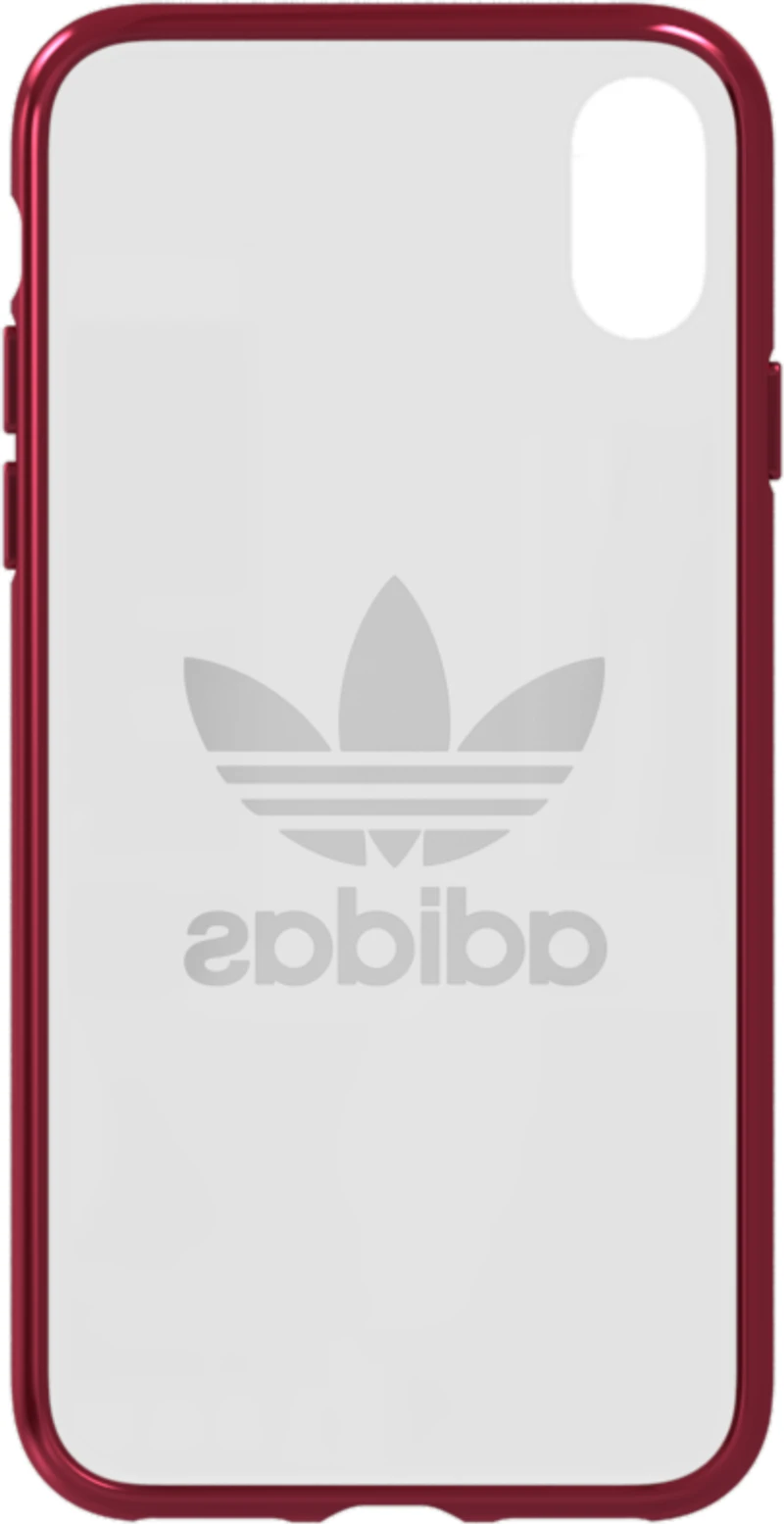 ADIDAS étui pour iPhone X, transparent/rouge