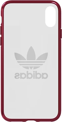 ADIDAS étui pour iPhone X, transparent/rouge