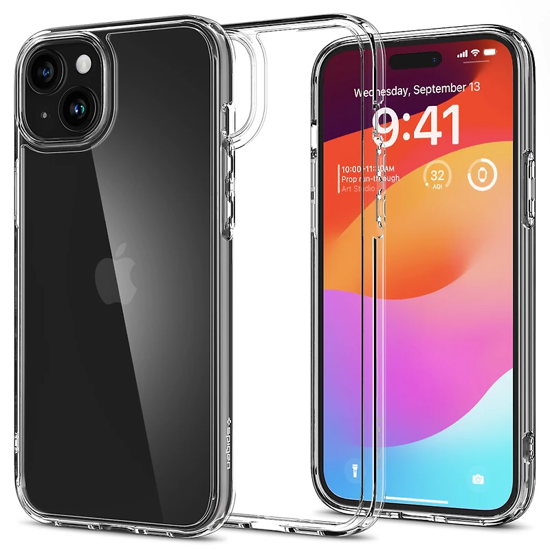 Spigen Crystal Hybrid for iPhone 15 Plus - Crystal Clear