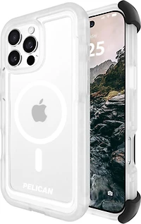 Pelican - Voyager MagSafe Case with Holster for Apple iPhone 16 Pro Max - Clear