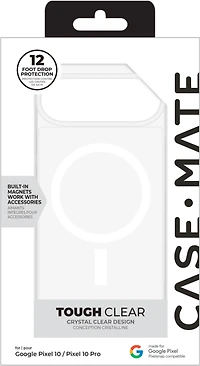 Google Pixel 10/10 Pro Case-Mate Tough MagSafe Case - Clear
