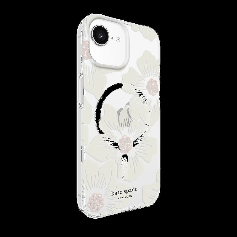 iPhone 16e/15/14/13  Kate Spade Protective Prints MagSafe Case - Hollyhock Floral