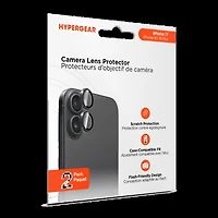 iPhone 17 HyperGear Tempered Glass Camera Rings Lens Protection - 2 Pack
