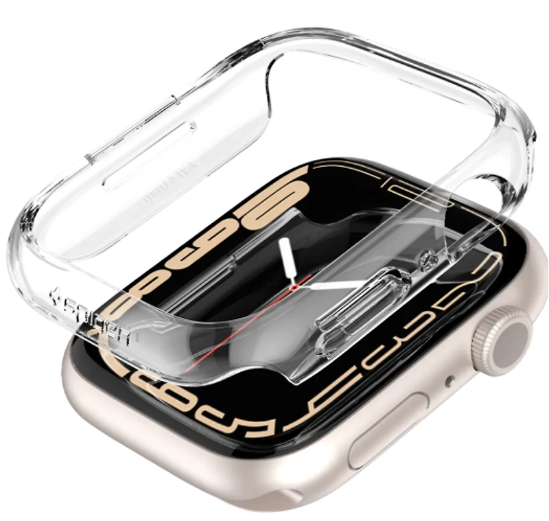 Spigen Thin Fit Case pour Apple Watch 38/40/41mm Series 1-8/SE- Clair Cristal