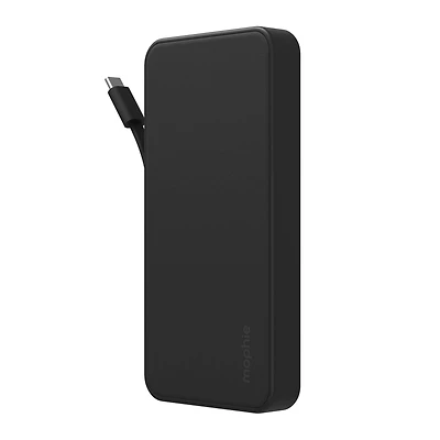 Mophie 10,000 mAh Powerstation Plus w/USB-C Cable - Black