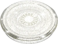 PopSockets - PopGrip - Clear Glitter Silver