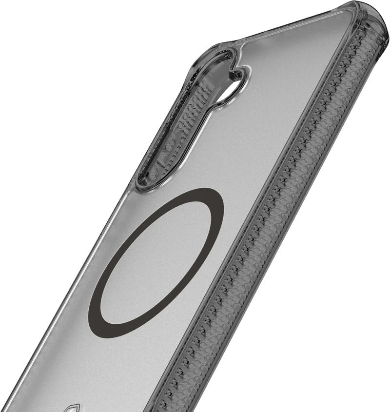 ITSKINS SGZPHBVARSMOK Étui Hybrid_R Vapor Smoke Compatible avec MagSafe pour Samsung Galaxy S25+