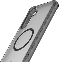 ITSKINS SGZPHBVARSMOK Étui Hybrid_R Vapor Smoke Compatible avec MagSafe pour Samsung Galaxy S25+