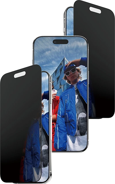 PanzerGlass UWF Protecteur d'écran de confidentialité 2-Voies pour iPhone Air w/EasyAligner - Noir